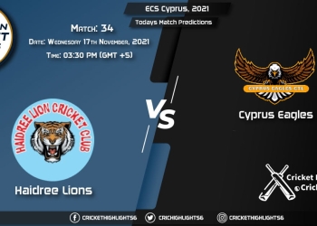 ECS Cyprus, 2021, Match 34 HAL vs CES, Playing 11 & Today's Match Predictions