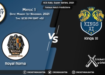 ECS Italy, Super Series, 2021, Match 1 ROR vs KIN XI, Playing 11 & Today's Match Predictions