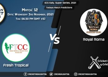 ECS Italy, Super Series, 2021, Match 12 FT vs ROR, Playing 11 & Today's Match Predictions