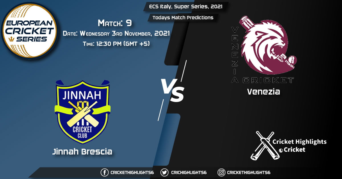 ECS Italy, Super Series, 2021, Match 9 JIB vs VEN, Playing 11 & Today's Match Predictions
