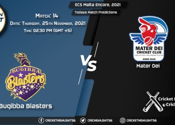 ECS Malta Encore, 2021, Match 14 BBL vs MTD, Playing 11 & Today's Match Predictions