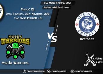 ECS Malta Encore, 2021, Match 15 MSW vs OVR, Playing 11 & Today's Match Predictions