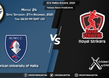 ECS Malta Encore, 2021, Match 24 AUM vs RST, Playing 11 & Today's Match Predictions