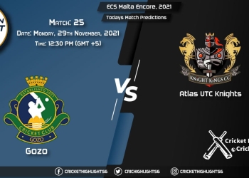 ECS Malta Encore, 2021, Match 25 GOZ vs AUK, Playing 11 & Today's Match Predictions