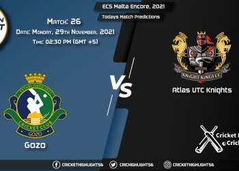 ECS Malta Encore, 2021, Match 26 GOZ vs AUK, Playing 11 & Today's Match Predictions