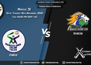 European Cricket T10 Barcelona, 2021, Match 31 FAL vs GRA, Playing 11 & Today's Match Predictions
