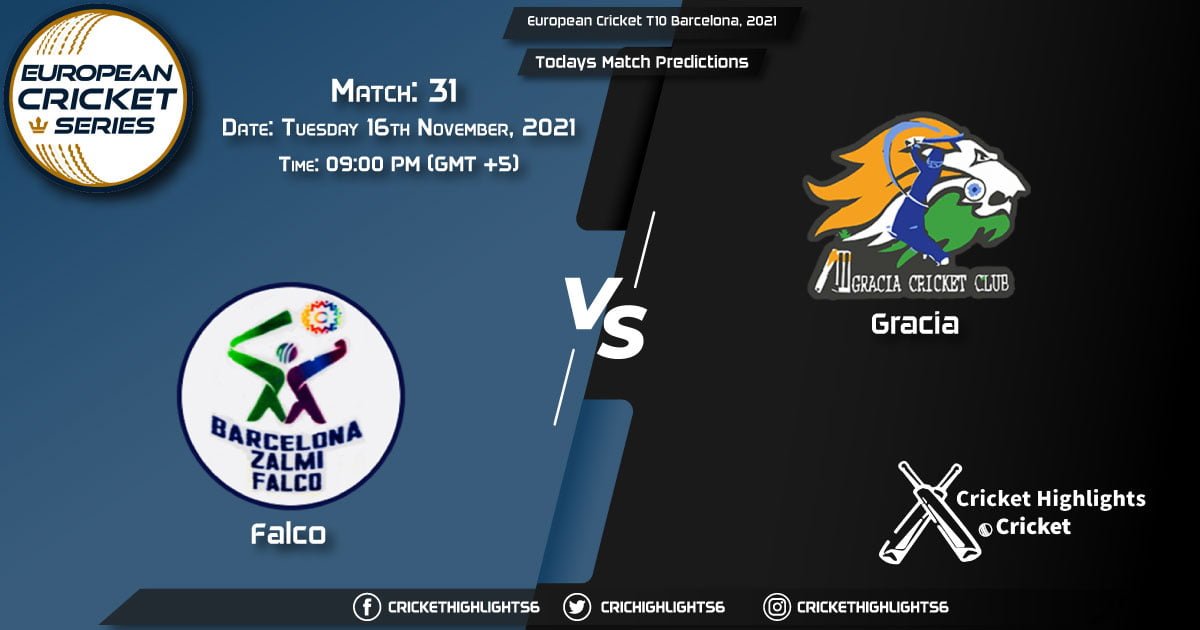 European Cricket T10 Barcelona, 2021, Match 31 FAL vs GRA, Playing 11 & Today's Match Predictions