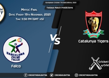 European Cricket T10 Barcelona, 2021, Match Final FAL vs CAT, Playing 11 & Today's Match Predictions