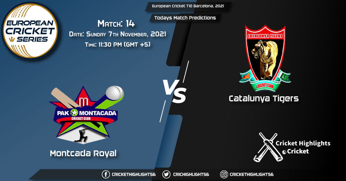 European cricket T10 Barcelona,2021, Match 14 MR vs CAT, Playing 11 & Today's Match Predictions