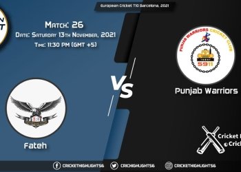 FTH vs PUW, Live Scorecard, Match 26, November 13, 2021, Live Cricket Score, European Cricket T10 Barcelona, 2021