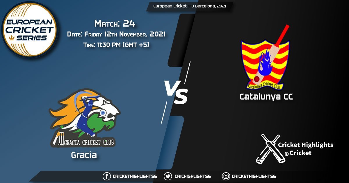 GRA vs CTL, Live Scorecard, Match 24th, November 12th, 2021, Live Cricket Score, European Cricket T10 Barcelona, 2021