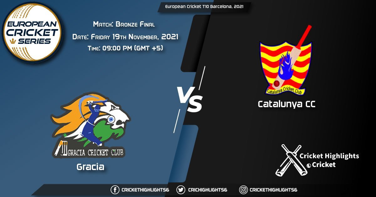 GRA vs CTL, Live Scorecard, Match Bronze Final, November 19, 2021, Live Cricket Score, European Cricket T10 Barcelona, 2021