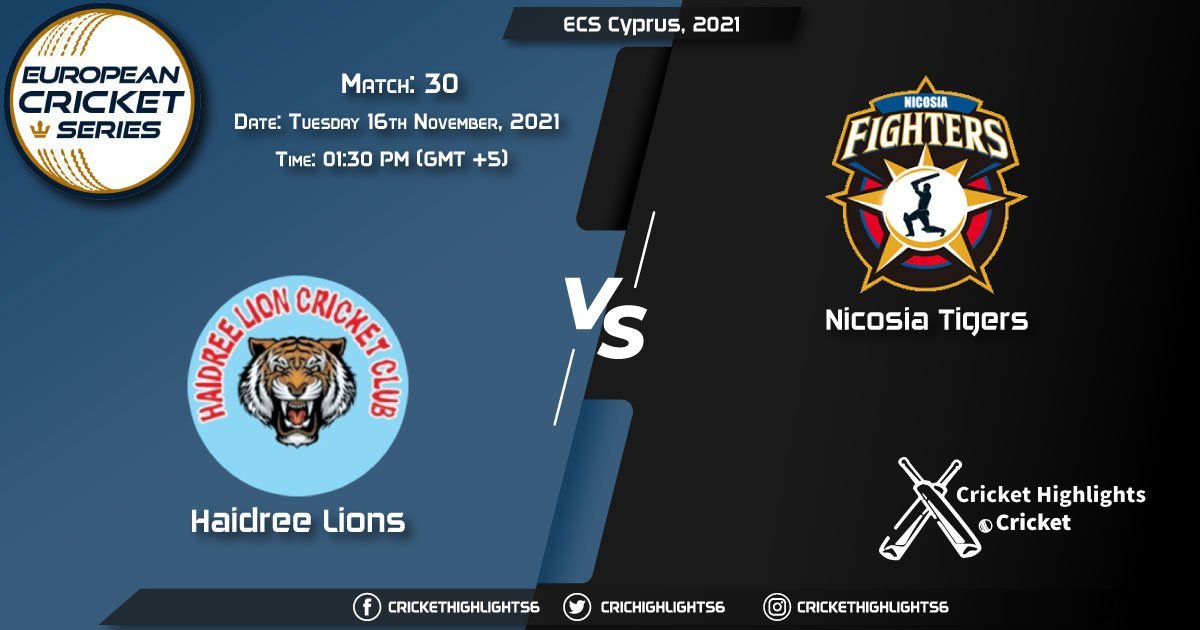 HAL vs NCT, Live Scorecard, Match 30, November 16th, 2021, Live Cricket Score, ECS Cyprus, 2021