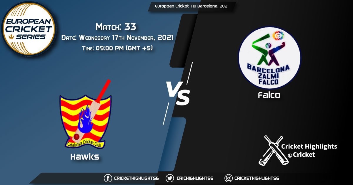 HAW vs FAL, Live Scorecard, Match 33, November 17, 2021, Live Cricket Score, European Cricket T10 Barcelona, 2021