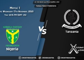 ICC T20 World Cup Africa Qualifier, 2021, Match 1 NIG vs TAN, Playing 11 & Today's Match Predictions