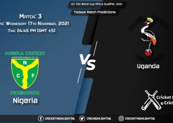 ICC T20 World Cup Africa Qualifier, 2021, Match 3: NIG vs UGA, Playing 11 & Today's Match Predictions