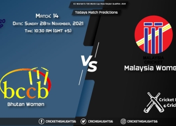 ICC Women's T20 World Cup Asia Region Qualifier, 2021, Match 14 BHU-W vs ML-W, Playing 11 & Today's Match Predictions