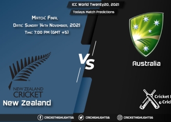 ICC World Twenty20, 2021, Match Final NZ vs AUS, Playing 11 & Today's Match Predictions