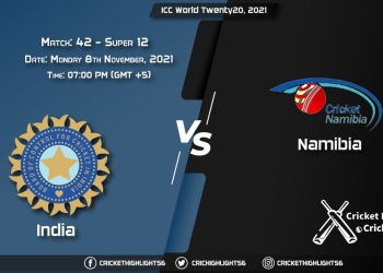 IND vs NAM Live Score Super 12 - Match 42, Playing 11 Live Match Today, November 8, 2021, ICC World Twenty20, 2021