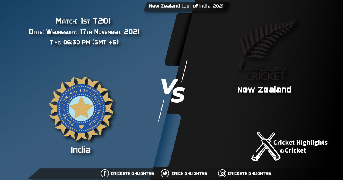 IND vs NZ, Live Scorecard, Match 1st T20I, November 17, 2021, Live Cricket Score, New Zealand tour of India, 2021