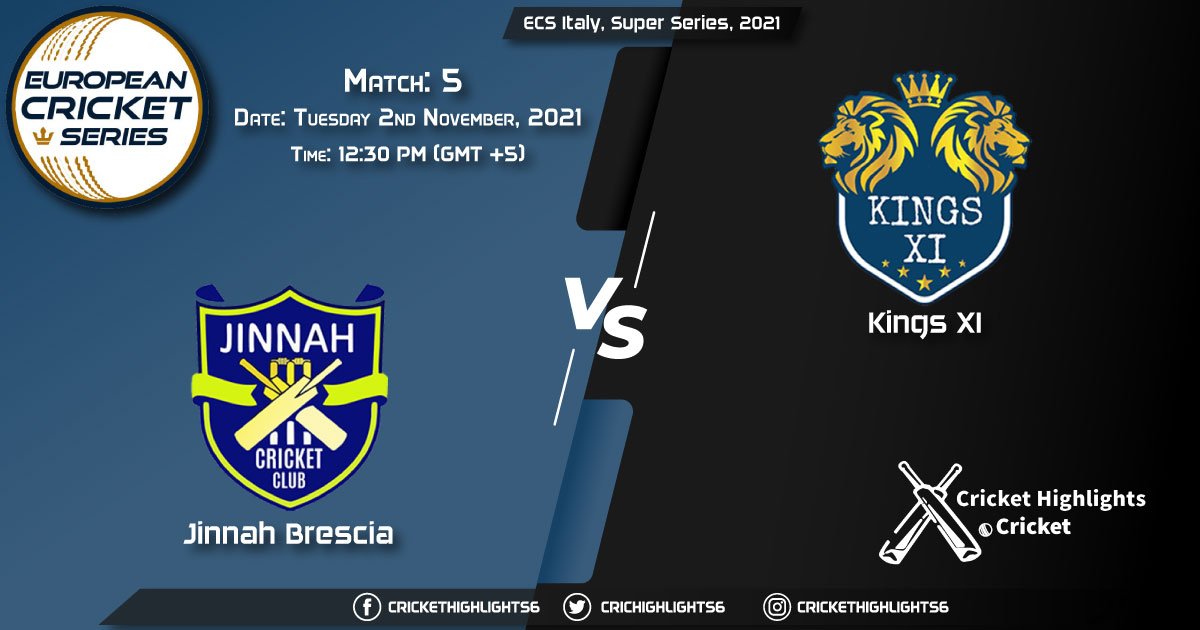 JIB vs KIN XI Live Score Match 5, Playing 11 Live Match Today, November 2, 2021, ECS Italy, Super Series, 2021