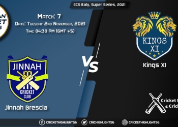 JIB vs KIN XI Live Score Match 7, Playing 11 Live Match Today, November 2, 2021, ECS Italy, Super Series, 2021