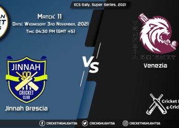 JIB vs VEN Live Score Match 11, Playing 11 Live Match Today, November 3, 2021, ECS Italy, Super Series, 2021