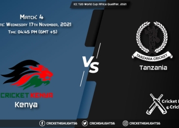 KEN vs TAN, Live Scorecard, Match 4, November 17, 2021, Live Cricket Score, ICC T20 World Cup Africa Qualifier, 2021