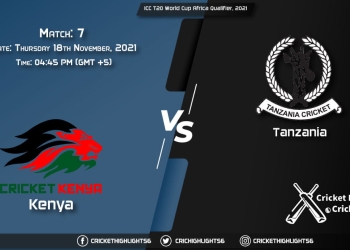 KEN vs TAN, Live Scorecard, Match 7, November 18, 2021, Live Cricket Score, ICC T20 World Cup Africa Qualifier, 2021