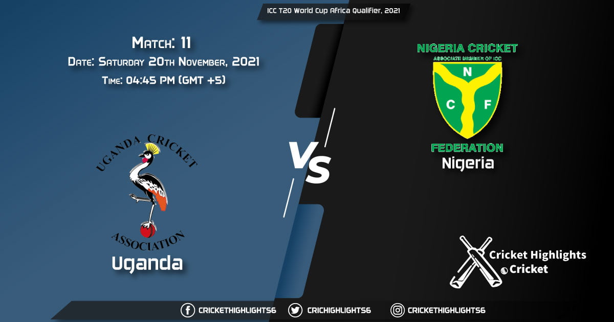 KEN vs UGA, Live Scorecard, Match 11, November 20, 2021, Live Cricket Score, ICC T20 World Cup Africa Qualifier, 2021