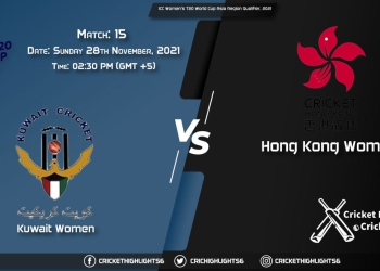 KU-W vs HK-W, Live Scorecard, Match 15, November 28, 2021, Live Cricket Score, ICC Women's T20 World Cup Asia Region Qualifier, 2021