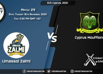 LIZ vs CYM, Live Scorecard, Match 29, November 16th, 2021, Live Cricket Score, ECS Cyprus, 2021