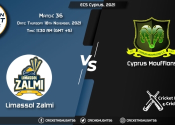 LIZ vs CYM, Live Scorecard, Match 36, November 18, 2021, Live Cricket Score, ECS Cyprus, 2021