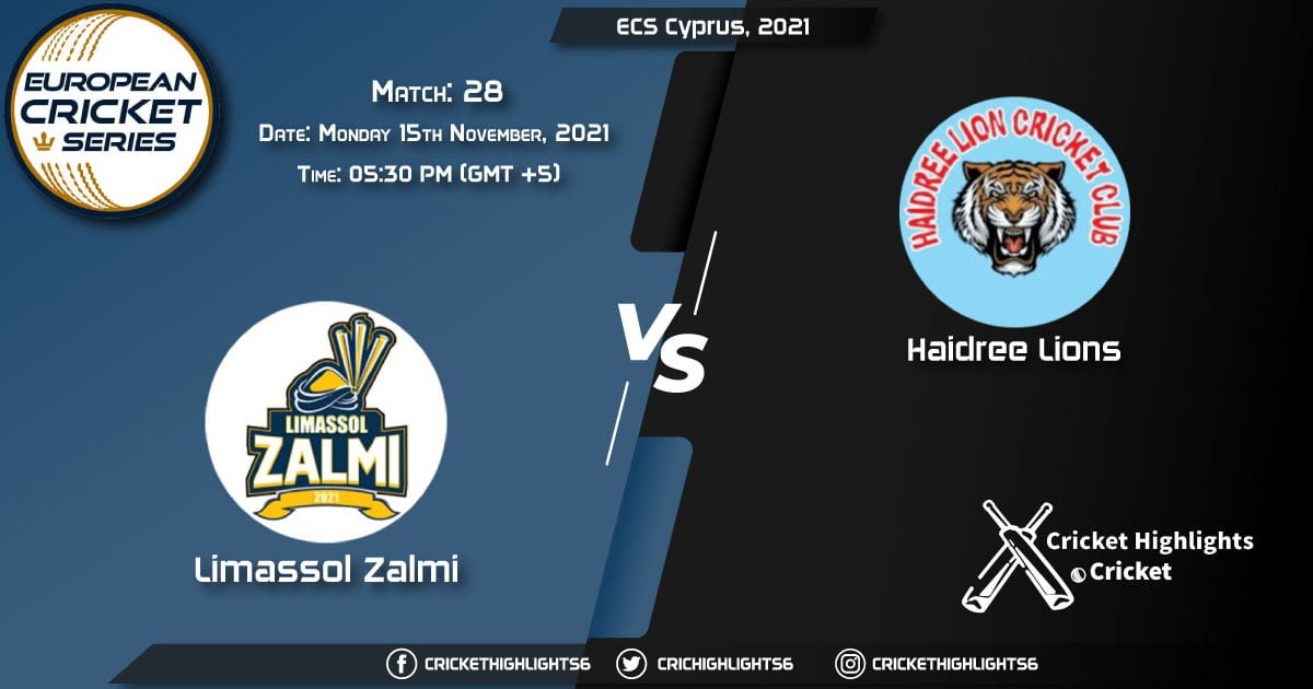 LIZ vs HAL, Live Scorecard, Match 28th, November 15th, 2021, Live Cricket Score, ECS Cyprus, 2021