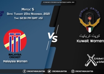 MAL-W vs KWT-W Live Score Match 5 Playing 11 Live Match Today, November 23, 2021, ICC Women's T20 World Cup Asia Region Qualifier, 2021