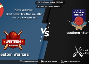 MCA T20 Super Series, 202021, Match Eliminator 1 WW vs SH, Playing 11 & Today's Match Predictions