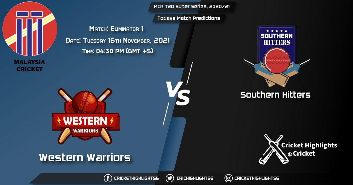 MCA T20 Super Series, 202021, Match Eliminator 1 WW vs SH, Playing 11 & Today's Match Predictions