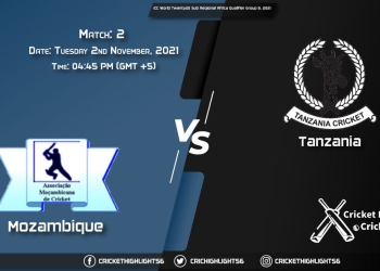 MOZ vs TAN Live Score Match 2, Playing 11 Live Match Today, November 2, 2021, ICC T20 World Cup Sub Regional Africa Qualifier Group B, 2021