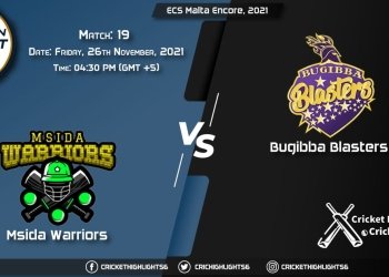 MSW vs BBL, Live Scorecard, Match 19, November 26, 2021, Live Cricket Score, ECS Malta Encore, 2021