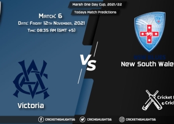 Marsh One Day Cup, 202122, Match 6 VCT vs NSW, Playing 11 & Today's Match Predictions