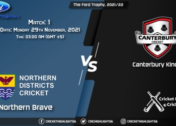 NB vs CK, Live Scorecard, Match 1, November 29, 2021, Live Cricket Score, The Ford Trophy, 202122