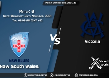 NSW vs VCT Live Score Match 8 Playing 11 Live Match Today, November 24, 2021, Marsh One Day Cup, 202122