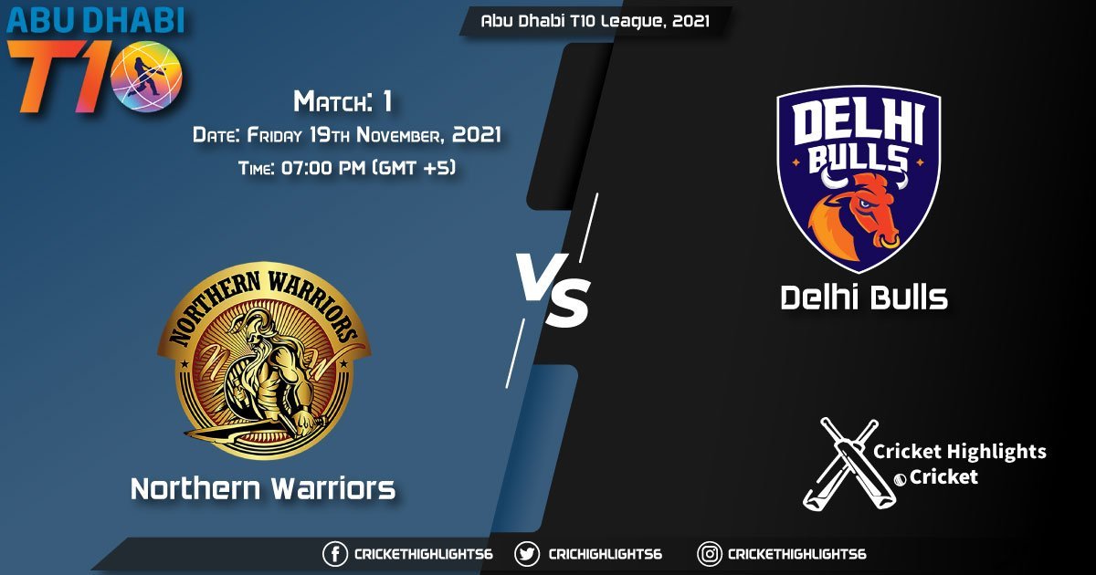 NW vs DB, Live Scorecard, Match 1, November 19, 2021, Live Cricket Score, Abu Dhabi T10 League, 2021