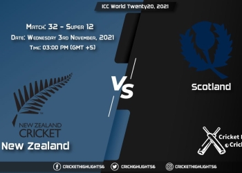 NZ vs SCO Live Score Super 12 - Match 32, Playing 11 Live Match Today, November 3, 2021, ICC World Twenty20, 2021