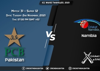 PAK vs NAM Live Score Super 12 - Match 31, Playing 11 Live Match Today, November 2, 2021, ICC World Twenty20, 2021