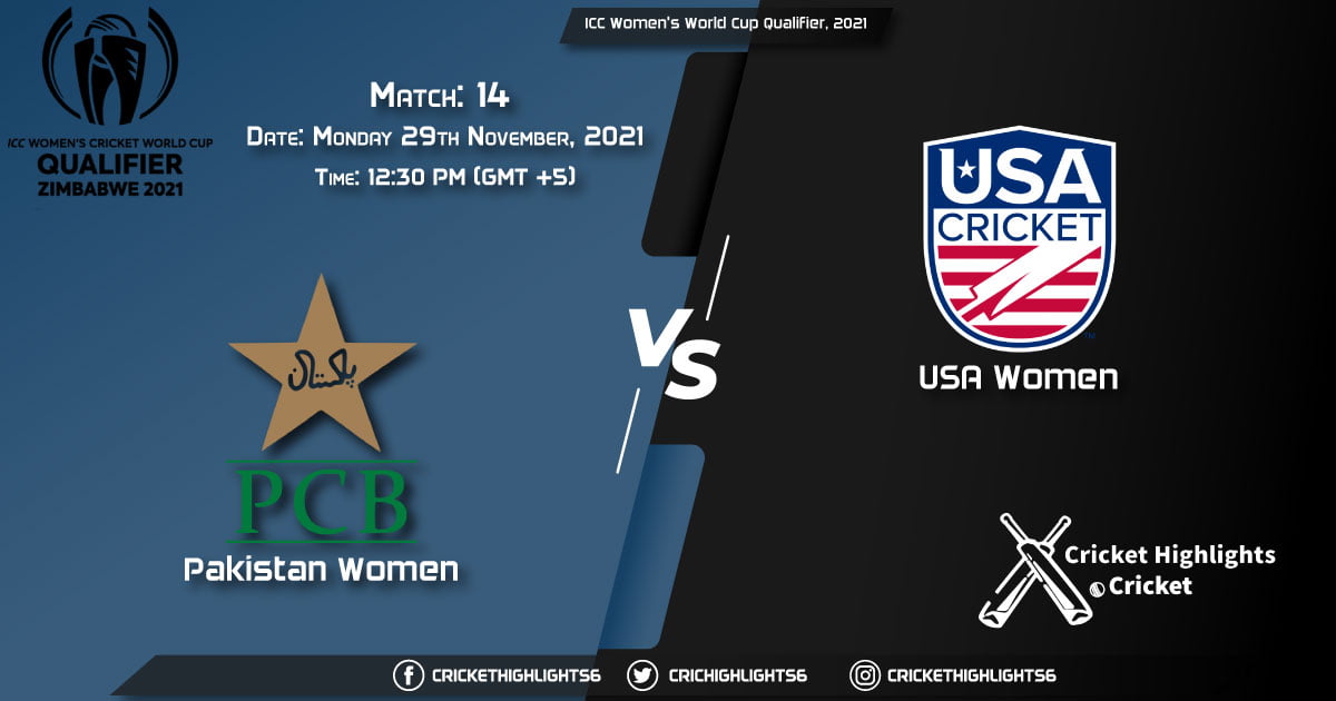 PK-W vs USA-W, Live Scorecard, Match 14, November 29, 2021, Live Cricket Score, ICC Women's World Cup Qualifier, 2021