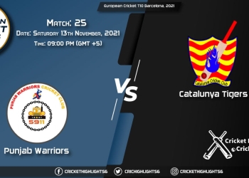 PUW vs CAT, Live Scorecard, Match 25, November 13, 2021, Live Cricket Score, European Cricket T10 Barcelona, 2021