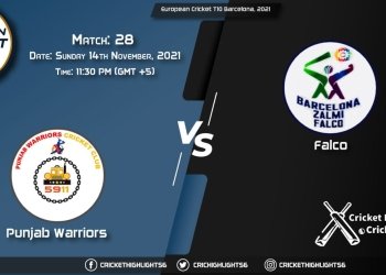 PUW vs FAL, Live Scorecard, Match 28, November 14, 2021, Live Cricket Score, European Cricket T10 Barcelona, 2021