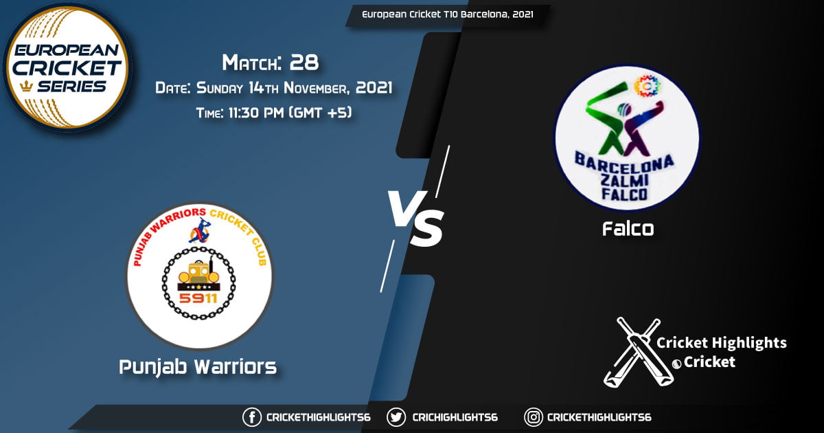 PUW vs FAL, Live Scorecard, Match 28, November 14, 2021, Live Cricket Score, European Cricket T10 Barcelona, 2021
