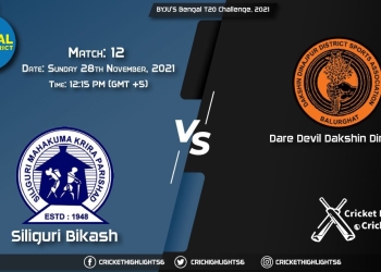 SIB vs DAD, Live Scorecard, Match 12, November 28, 2021, Live Cricket Score, BYJU'S Bengal T20 Challenge, 2021